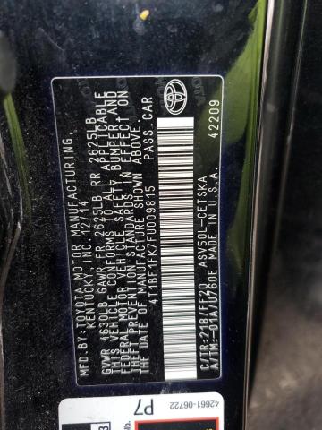 2015 TOYOTA CAMRY LE - 4T1BF1FK7FU009815