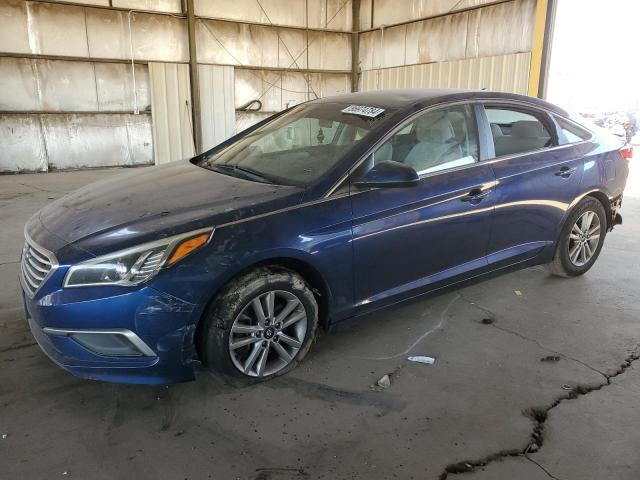 HYUNDAI SONATA SE 2016 blue  gas 5NPE24AF3GH392804 photo #1