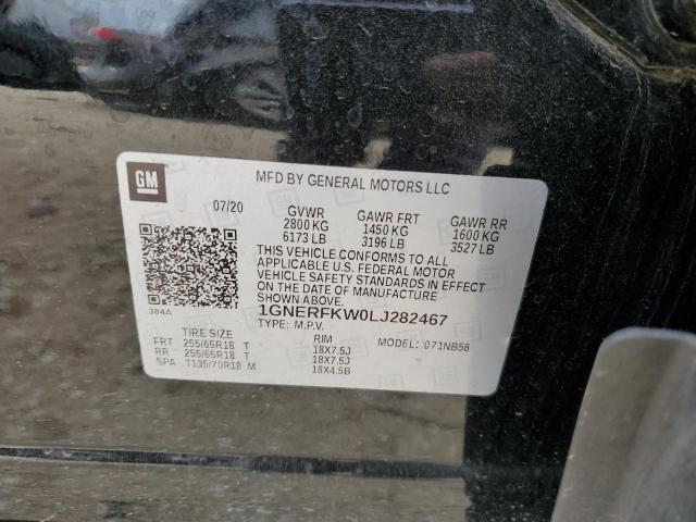 2020 CHEVROLET TRAVERSE L - 1GNERFKW0LJ282467