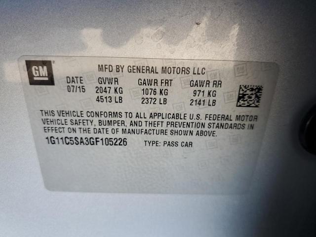 2016 CHEVROLET MALIBU LIM - 1G11C5SA3GF105226
