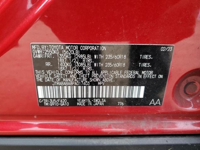 2023 SUBARU SOLTERRA P JTMABABA8PA017403