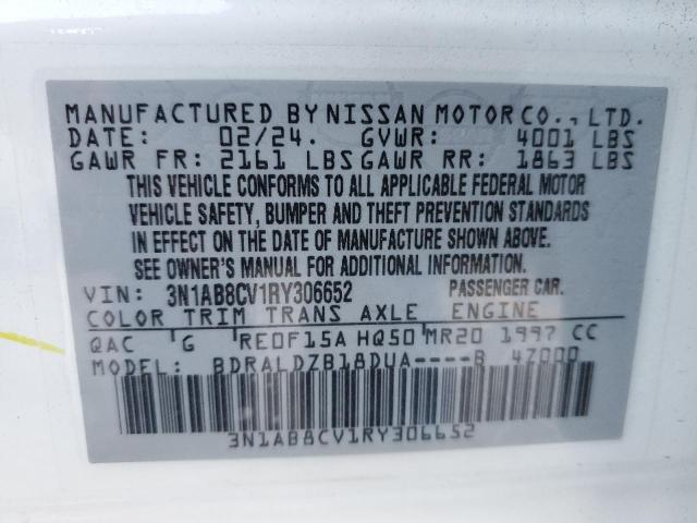 VIN 3N1AB8CV1RY306652 2024 NISSAN SENTRA no.13