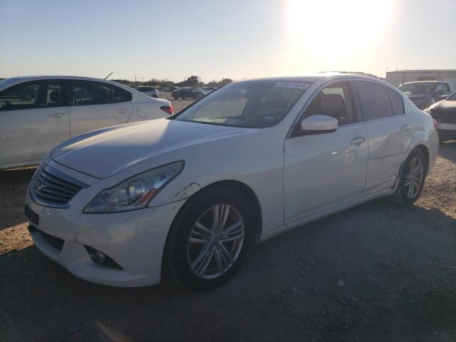 INFINITI G25 BASE 2011 white sedan 4d gas JN1DV6AP0BM830929 photo #1