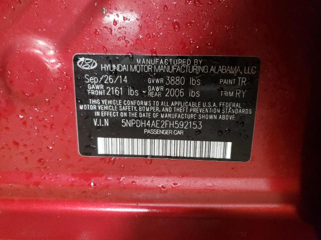 2015 HYUNDAI ELANTRA SE - 5NPDH4AE2FH592153
