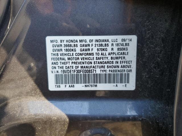2015 ACURA ILX 20 19VDE1F30FE008571