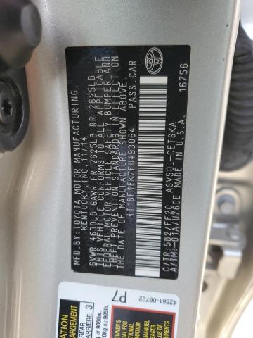 2015 TOYOTA CAMRY LE - 4T1BF1FK7FU493064