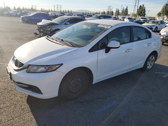 HONDA CIVIC LX 2013 white  gas 19XFB2F59DE215165 photo #1