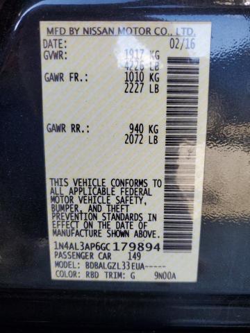 2016 NISSAN ALTIMA 2.5 - 1N4AL3AP6GC179894