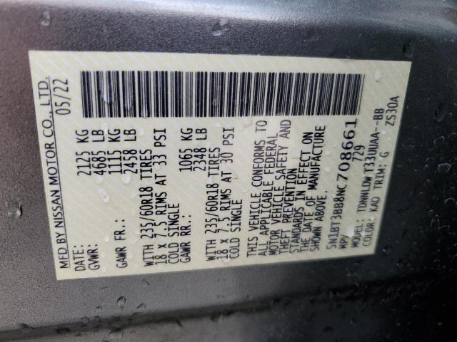 2022 NISSAN ROGUE SV - 5N1BT3BB8NC708661