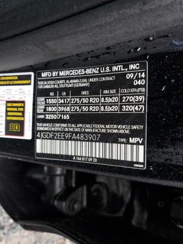 2015 MERCEDES-BENZ GL 350 BLU - 4JGDF2EE9FA483907