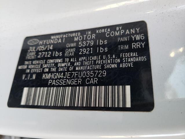 2015 HYUNDAI GENESIS 3. - KMHGN4JE7FU035729