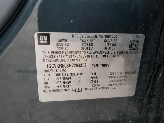 2017 CHEVROLET SILVERADO - 1GCVKREC3HZ284352