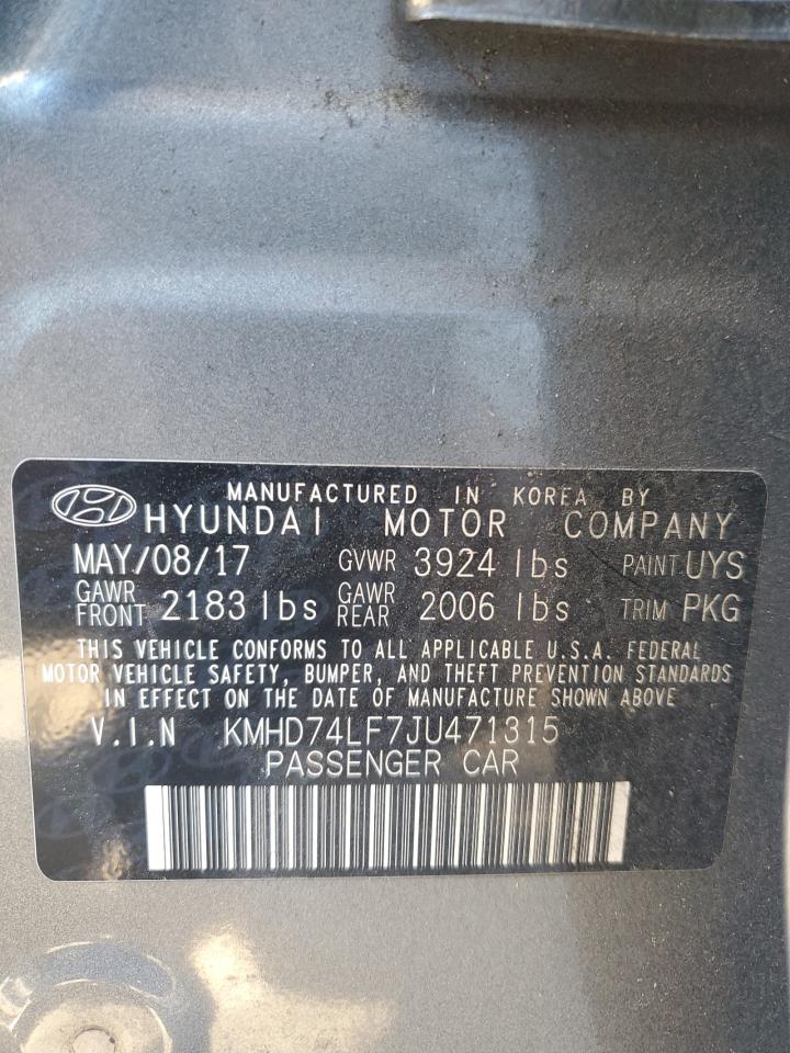 Lot #3033245891 2018 HYUNDAI ELANTRA SE