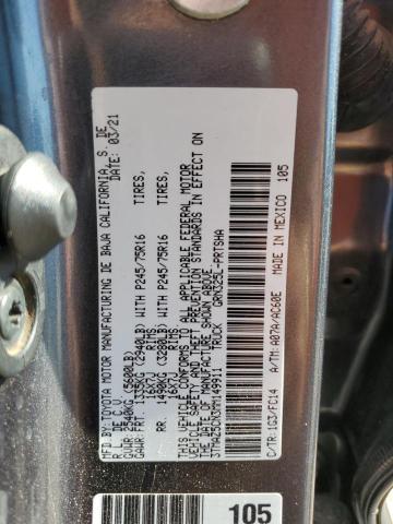 VIN 3TMAZ5CN3MM149911 2021 TOYOTA TACOMA no.12