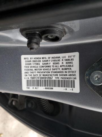2017 HONDA CIVIC EX - 19XFC1F33HE012557