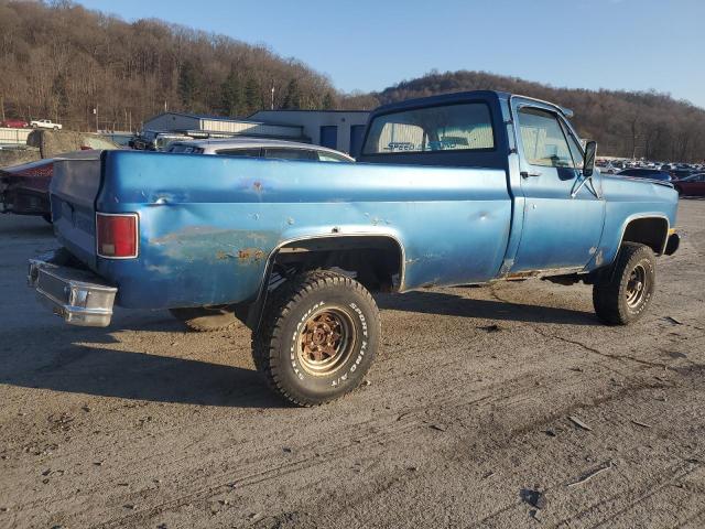 CHEVROLET V10 1987 blue pickup gas 1GCEV14Z2HF304526 photo #4