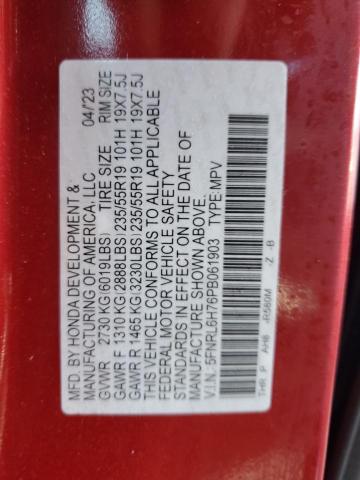 2023 HONDA ODYSSEY SP 5FNRL6H76PB061903