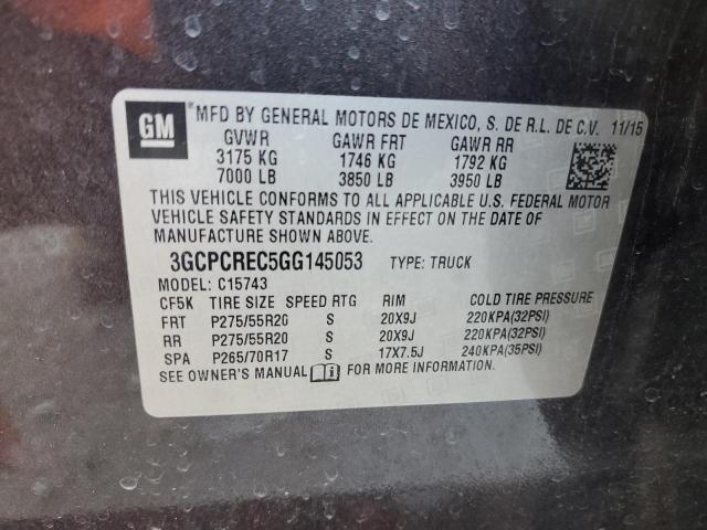 2016 CHEVROLET SILVERADO - 3GCPCREC5GG145053