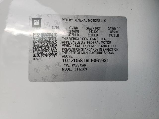 2020 CHEVROLET MALIBU LT - 1G1ZD5ST6LF061931