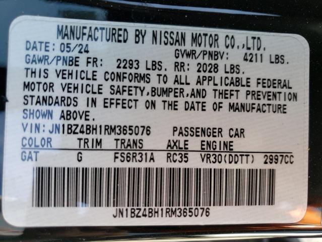 2024 NISSAN Z PERFORMA JN1BZ4BH1RM365076