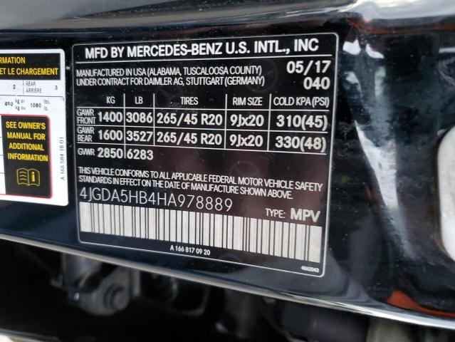 VIN 4JGDA5HB4HA978889 2017 MERCEDES-BENZ GLE-CLASS no.13