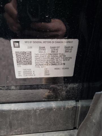 2021 CHEVROLET EQUINOX LT - 2GNAXKEV3M6131878