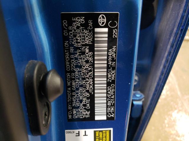 2020 TOYOTA PRIUS L - JTDKARFU3L3112878