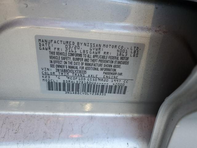 2020 NISSAN SENTRA SV - 3N1AB8CV0LY238335