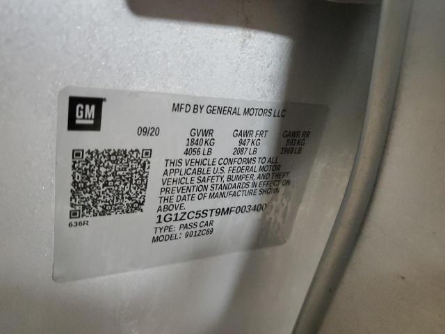 2021 CHEVROLET MALIBU LS - 1G1ZC5ST9MF003400