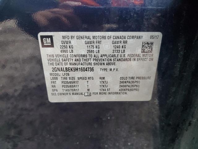 2017 CHEVROLET EQUINOX LS - 2GNALBEK9H1604736