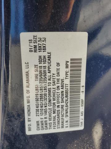 2018 HONDA ODYSSEY LX 5FNRL6H2XJB085777