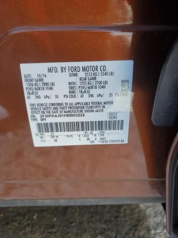 2017 FORD EDGE SEL - 2FMPK4J91HBB03222