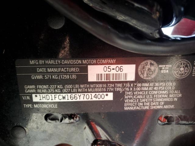 2006 HARLEY-DAVIDSON FLHTCUI 1HD1FCW166Y701400