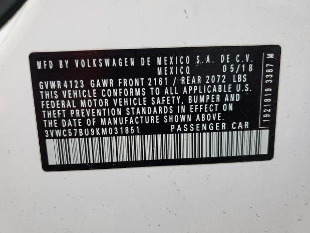 2019 VOLKSWAGEN JETTA S - 3VWC57BU9KM031851