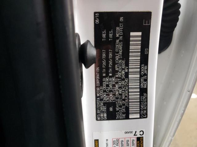 2019 TOYOTA 4 RUNNER - JTEBU5JRXK5612540