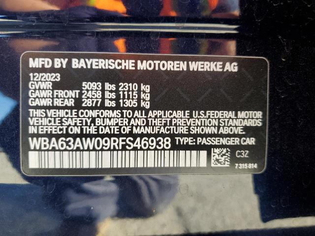 2024 BMW M440I GRAN WBA63AW09RFS46938