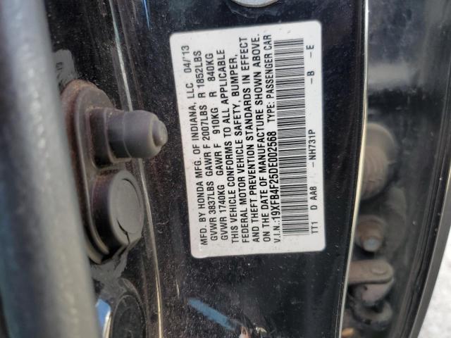 VIN 19XFB4F25DE002568 2013 HONDA CIVIC no.12