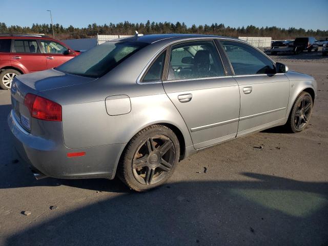 AUDI A4 2.0T QU 2007 silver sedan 4d gas WAUDF78E27A132431 photo #4