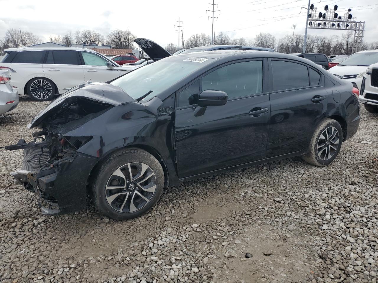 Lot #3029574140 2014 HONDA CIVIC EX