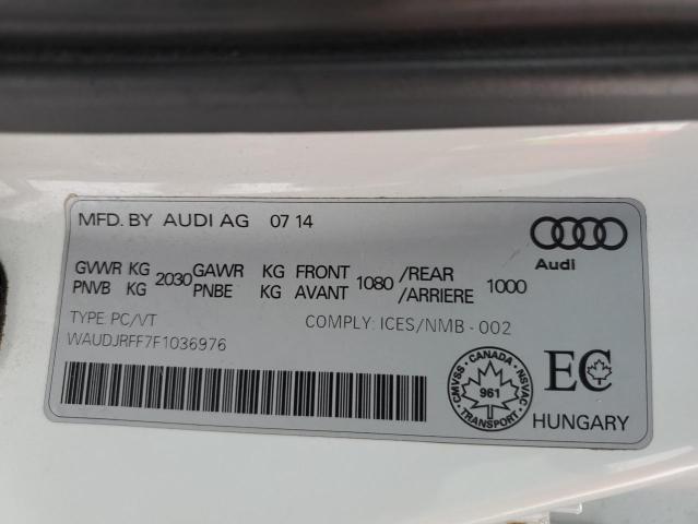 2015 AUDI A3 TECHNIK WAUDJRFF7F1036976