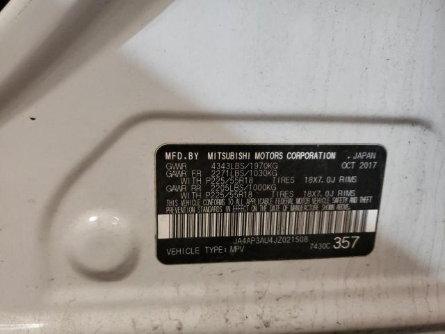 2018 MITSUBISHI OUTLANDER - JA4AP3AU4JZ021508