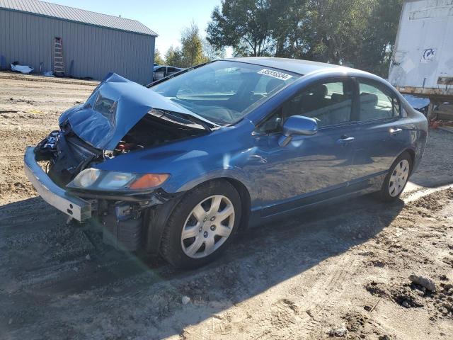 HONDA CIVIC LX 2008 blue  gas 2HGFA16528H533394 photo #1