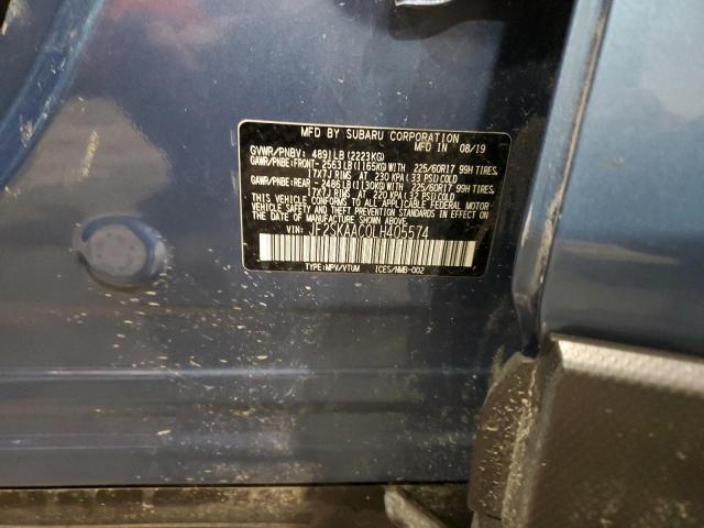 2020 SUBARU FORESTER JF2SKAAC0LH405574