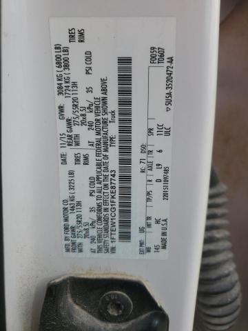 2015 FORD F150 SUPER - 1FTEW1CG1FKE87743