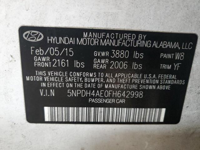 2015 HYUNDAI ELANTRA SE - 5NPDH4AE0FH642998