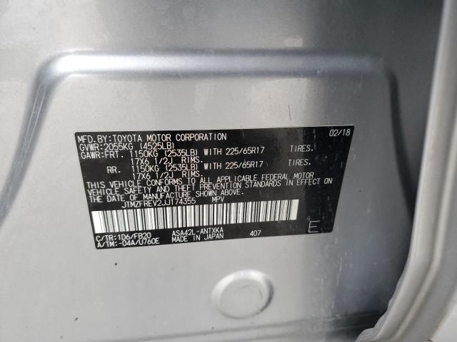 2018 TOYOTA RAV4 LE - JTMZFREV2JJ174355