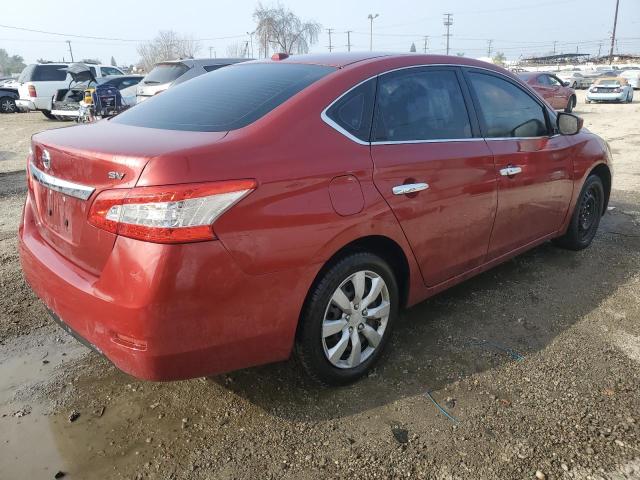 NISSAN SENTRA S 2015 red sedan 4d gas 3N1AB7AP8FL632634 photo #4