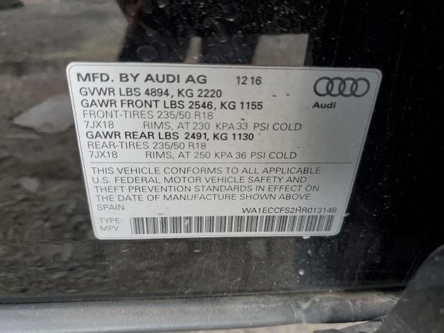 VIN WA1ECCFS2HR013146 2017 AUDI Q3 no.13