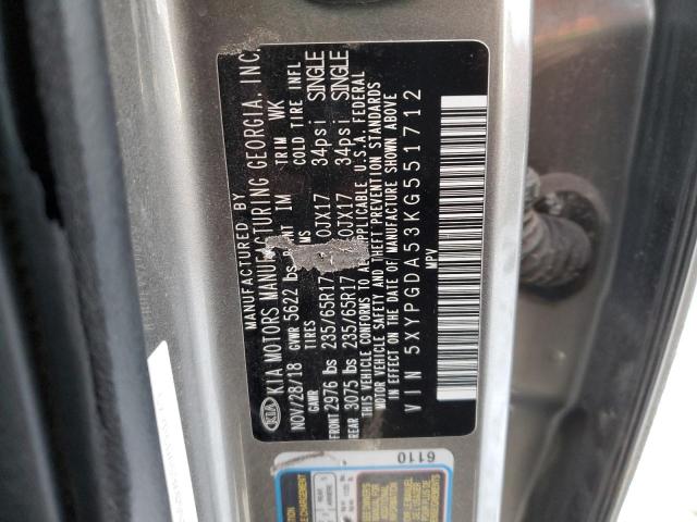 2019 KIA SORENTO LX - 5XYPGDA53KG551712