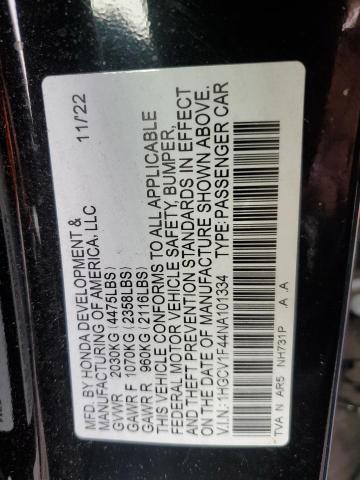 2022 HONDA ACCORD SPO - 1HGCV1F44NA101334